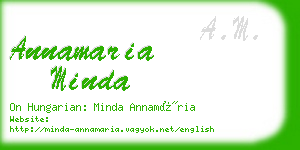 annamaria minda business card